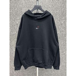 designer hoodies men hoody Balencigaas Mens sweater Sweatshirt Home B Qixi Exclusive Love Paris English Letter Hoodie Black Embroidery Hoodie Sweatshirt QHUI JS52