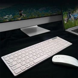 Combos Multifunction Universal Silent Ultrathin 2.4G Wireless Keyboard and Mouse Set for Laptop PC Computer