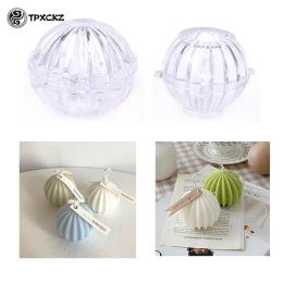 DIY Handmade Aromatherapy Candle Plastic Mold 3D Round Soap Mould Making Kit