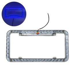 12v Car Rear Licence Plate Frame Led Lights Licence Plate Frame Cover Holder For Auto Truck Vehicle Car Styling Accessories Y2y3
