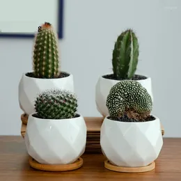 Vases Creative And Unique Ceramic Flowerpot Pineapple Shaped Set Diamond