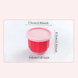 1PC Reusable Pudding Cake Mold With Lid DIY Baby Food Jelly Pudding Bakeware Home Baking Kitchen Tools