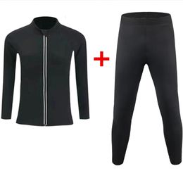 Women Sauna Suit Set Body Shaper Weight Loss Sweat Suit Slim Fitness Clothes 240407