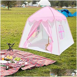 Tents And Shelters Kids Tent Play Playhouse For Indoor Outside Cottage Castle Toy Drop Delivery Sports Outdoors Camping Hiking Dhb5G