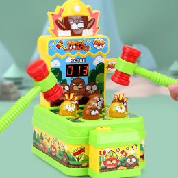 Whack Game Mole Toys Electronic Arcade Game With Hammers Pounding Hammering Interactive Toys With Sound Light For Kids Gifts