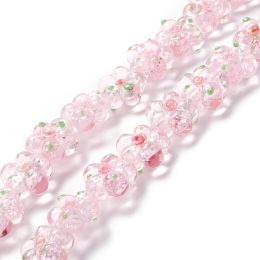 28pcs Murano Flower Shape Handmade Lampwork Glass Loose Spacer Beads For Diy Earrings Bracelet Jewelry Making Supplies