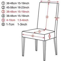 1/2PCS Elastic Dining Chair Cover Velvet Fabric Solid Colour Slipcover Protector Case Kitchen Home Hotel Banquet Decor