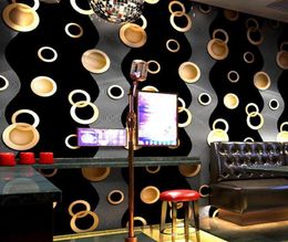 Modern 3d Wallpaper For Living room Bedroom TV Background Home Decoration circle Pattern Wall Paper Roll8583495