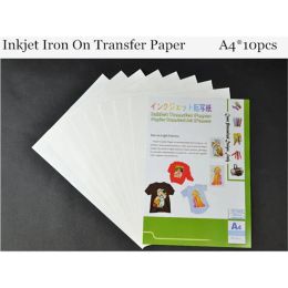 Paper (A4*10pcs) Inkjet Heat Iron On Transfer Printing Paper Ironon Transfers Papel for Tshirt Thermal Transfer Top Quality HT150EX