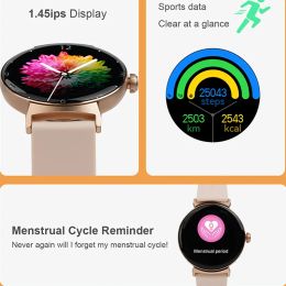 2024 New Smart Watch Bluetooth Call Sports Watch Luxury Ladies Clock Custom Dial Heart Rate ECG PPG Smartwatch for Women for IOS