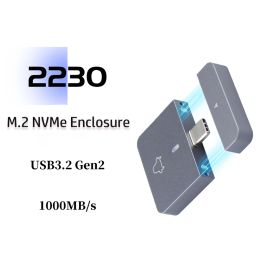 Enclosure 2230 M.2 NVMe Case Enclosure NVMe To USB C Adapter M.2 Box 10Gbps USB3.1 Gen 2 PCIe SSD Case For Steam Deck 2230 NVMe M2 Drive