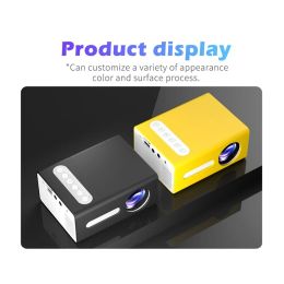 T300 LED Mini Projector Home Theatre Media Audio Player Support 1080P Video Pocket Portable Projector