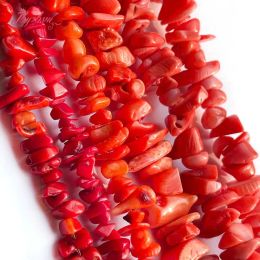 Natural Coral Chip Stone Beads DIY Loose bead Strand For Jewelry Making Necklace Bracelet Earring Wholesale Free shipping