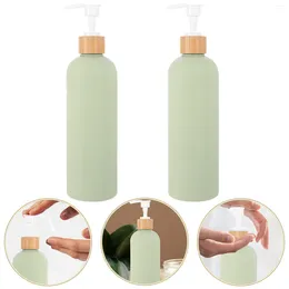 Storage Bottles 2pcs Lotion Pump Dispensers Refillable Liquid Empty Soap 400ml