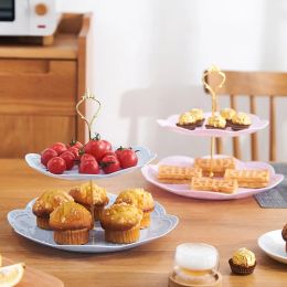 Detachable cake stand European 3-layer pastry cupcake fruit plate dessert stand wedding party home decoration