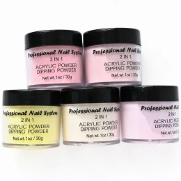 Liquids 1Set Nude Pink Acrylic Powder Dipping&Nail Extension&Tips Builder 1oz /30g jar Cover Nude Collection 3D Pattern Acrylic Powder H