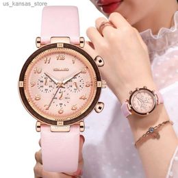 Wristwatches Luxury Womens Fashion Exquisite Number es Elegant Ladies Design Wristes leather Female Dress little For Women240409