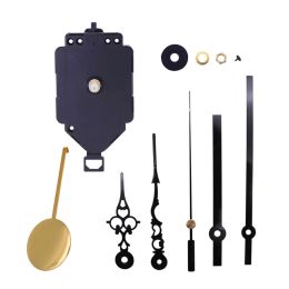 Pendulum Clock Movement Mechanism Repair Parts Replacement with 2Pairs Hands and Pendulum for Clock Repair DIY