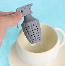 Coffee Tea Tools Silicone Tea Infuser Grenade Shape Philtre Strainer Percolator for Drinking Accessories5218531