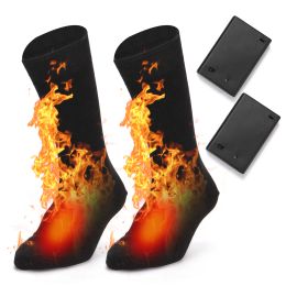Socks Electric Heated Socks Battery Powered Cold Weather Heat Socks Outdoor Riding Camping Hiking Motorcycle Warm Winter Socks