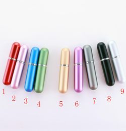 High Quality 5ml Aluminium Glass Perfume Bottles Mini Portable Travel Refillable Atomizer Bottle For Spray Scent Pump Case4499524