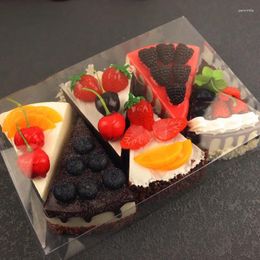 Decorative Flowers Simulatie Fruit Cake Brood Model Voedsel Foto Props Kunstmatige Snijden Taart Nep Ijs Grappig Speelgoed Shop Display