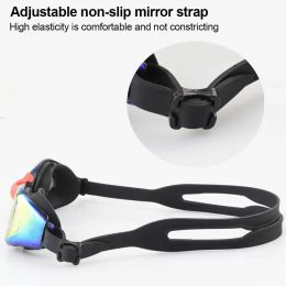 Unisex Adjustable Swim Glasses Professional Waterproof Clear Anti-fog Goggles Set Men Women Eyewear Swimming Protective Glasses