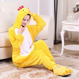 Home Clothing Pajamas Plush Robe Adult AnimalCartoon Siamese Zodiac Chicken Animal Service Rooster Costume Flannel