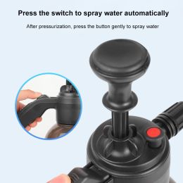 With 2 Types of Nozzle 2L Hand Pump Foam Sprayer Hand Pneumatic Foam Snow Foam Car Wash Spray Bottle Acid and Alkali Resistant
