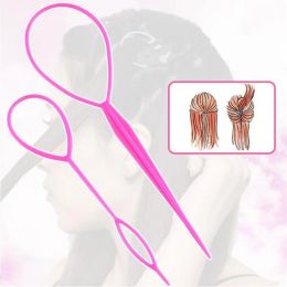 2Pcs Plastic Needle Disc Hairset Ponytail Hair Hair Twister Hair Tail Clip Braider Maker Professional Braiding Hair Styling Tool