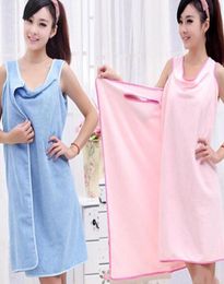 Bath Towels Fashion Lady Wearable Shower Towel Body Wrap Fast Drying Bath Towel Beach Spa Bathrobes Bath Skirt Home Supplies YL1779636789