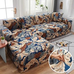 Chair Covers 1/2/3/4 Seaters Sofa Cover Floral Leaf Pattern Stretchable Slipcover For Durable Full Wrap