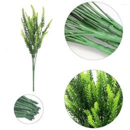 Decorative Flowers 5Pcs Artificial Plant Durable Eye-catching Realistic Party Supplies Lavender Simulation