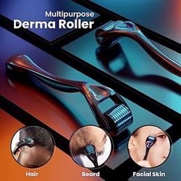 Face Massager 540 Derma Roller Micro Needles Face Roller for Hair Growth Dermastamp Skin Care Facial Titanium Dermoroller Mesoroller 240409