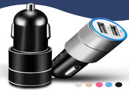 Car Charger Mini Dual USB Car Charger Adapter 31A Double USB 2Port For iPhone 8 X 7 Plus Samsung Galaxy S4 S5 with Opp Package8059084