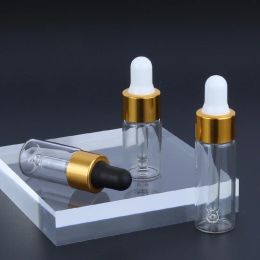 Transparent Small Dropper Bottle 2mL Essential Oil Dispensing Bottle Dropper Trial Size Travel Sample Bottle