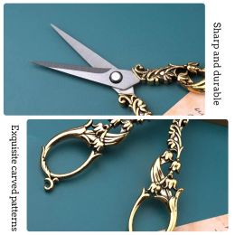 KRABALL Embroidery Tailor Scissors Kits Vintage Scissors European Style Sewing Needlework Thread Scissors with Thimble