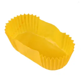 Disposable Cups Straws 1000pcs Paper Cupcake Cake For Muffins Cupcakes ( Yellow )