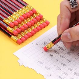 5Pcs Sketch Pencil Wooden Lead Pencils HB Pencil With Eraser Children Drawing Pencil School Writing Stationery