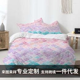 Bedding Sets Comforter Bohemian King Size 3d Printing Bed Cover Quilt White Flower Three-piece Set Double