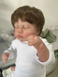 48CM Loulou Already Painted Finished Reborn Doll Newborn Baby Size 3D Skin Visible Veins high quality Collectible Art Doll