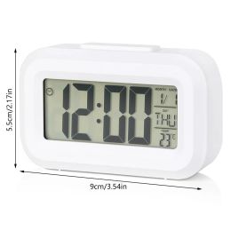 LED Digital Alarm Clock Electronic Digital Alarm Screen Desktop Clock For Home Office Backlight Snooze Student Alarm Clock