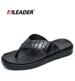 Aleader New 2017 Extremely Soft Flip Flops Men Sandals Beach Shoes For Men High Quality Eva Men Summer Slippers Massage Shoes2859512