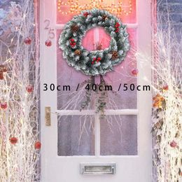 Decorative Flowers Christmas Wreath Outside Holiday Garland Decoration For Wedding Home Window