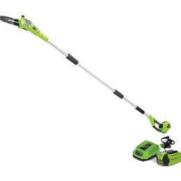 Greenworks 40V 8 Pole Saw with 2.0Ah Battery (Gen 1) - Lightweight and Cordless Tree Trimming Solution for Your Yard Maintenance Needs