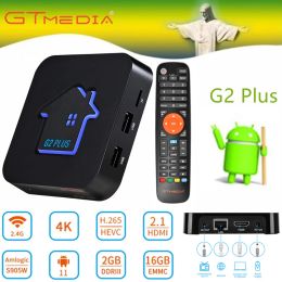 Box Gtmedia Android 11 Smart TV Box 4K UHD Amlogic S905W2 Quad Core WiFi 2.4G Media Player Support M3U Brazil Set Top Box 2G 16GB