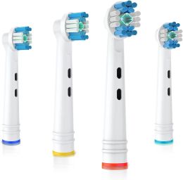 4/8/12/16/20PCS 3D White Electric Replacement Toothbrush Heads Compatible with Most Oral-B Electric Toothbrushes