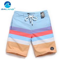 Men's Shorts Gailang Brand mens board shorts beach shorts swimsuit mens casual Bermuda jogging shorts quick drying shorts luggage J240409