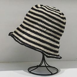 Sun Hat Floppy Straw Wide Brim Foldable UV Protection Bucket Summer Beach for Girls Women240409