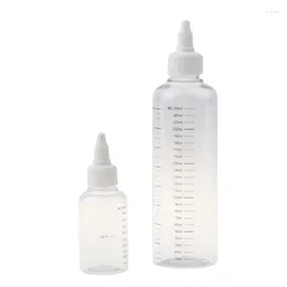 Storage Bottles 30ml/50ml/230ml/460ml/500ml Plastic PET Refillable Bottle Oil Liquid Dropper Twist Top Cap Tattoo Pigment Ink Containers